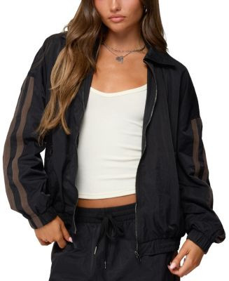 Edikted Kieran Stripey Nylon Track Jacket  | Bloomingdale's Women | Bloomingdale's (US)