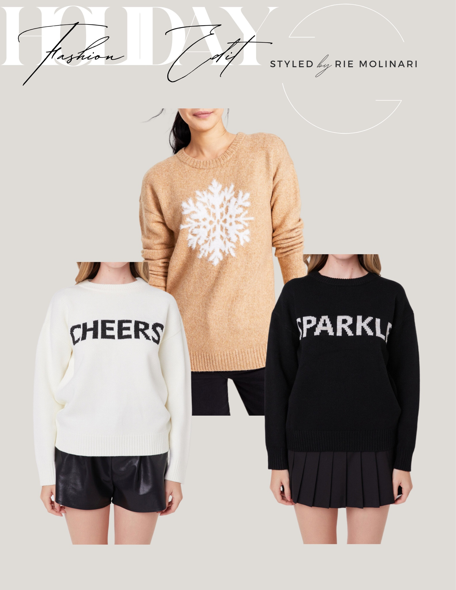 Modern + minimal Christmas sweater finds that are still in stock!!! Perfect for Christmas morning pics or just because! 

#LTKHoliday #LTKSeasonal