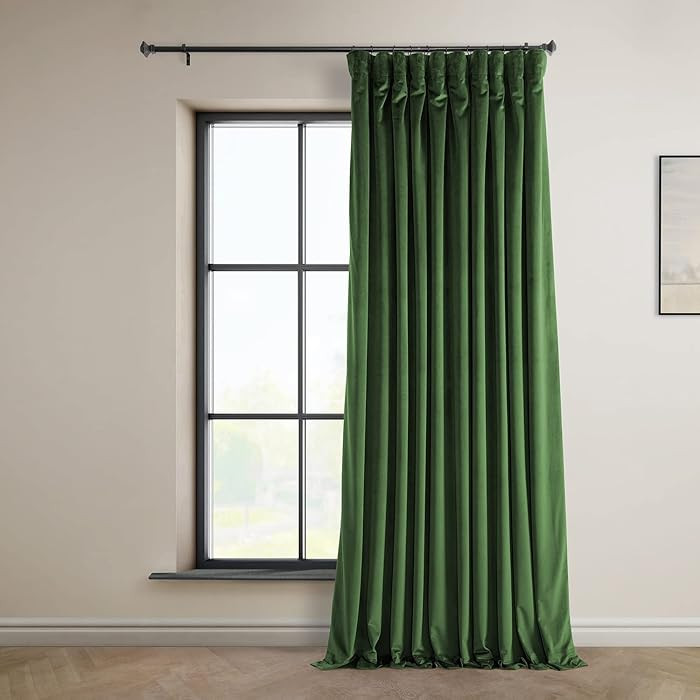 HPD Half Price Drapes Heritage Plush Velvet Curtains 84 Inches Long Room Darkening Curtains for B... | Amazon (US)