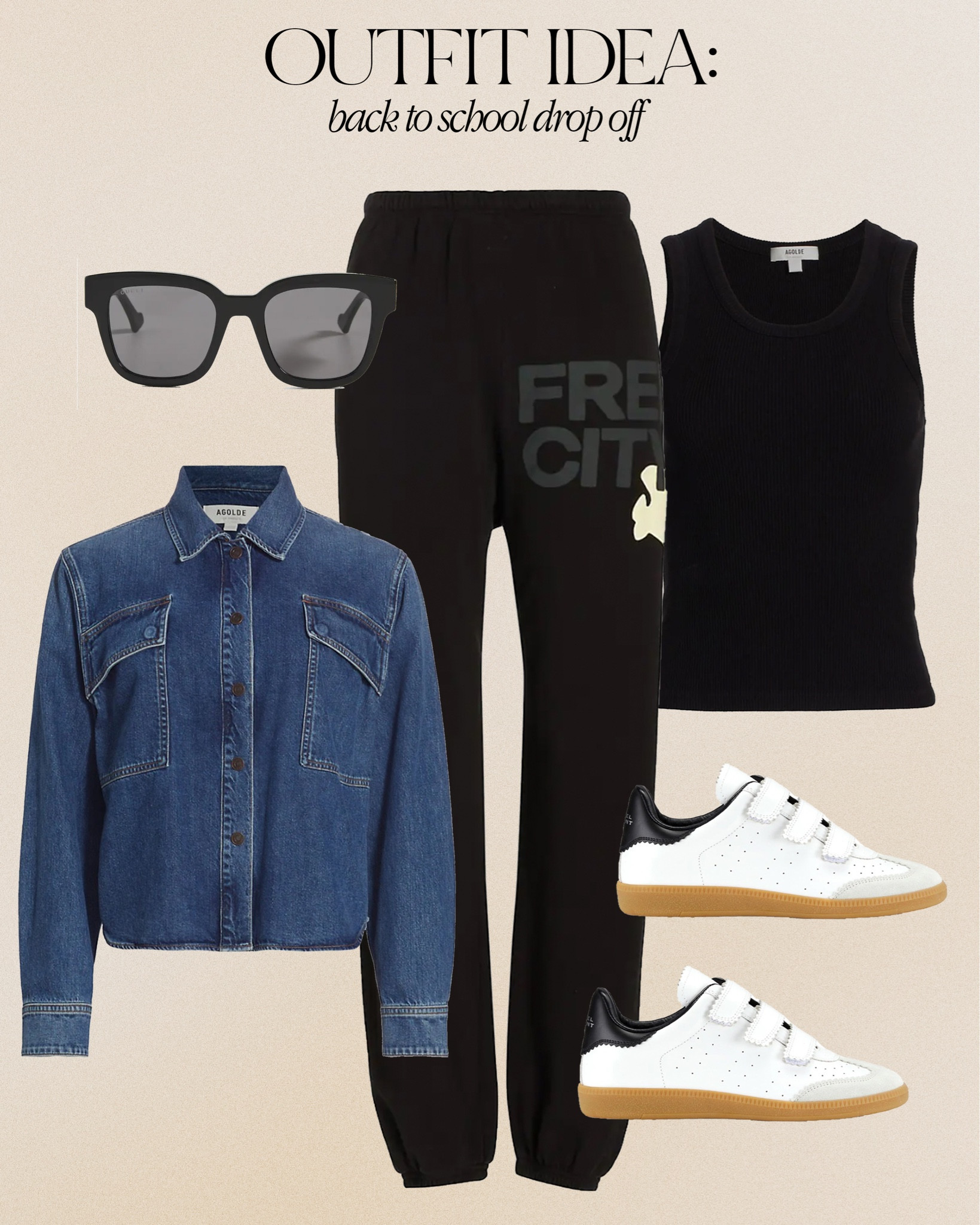 Outfit Idea: Back to school drop off 