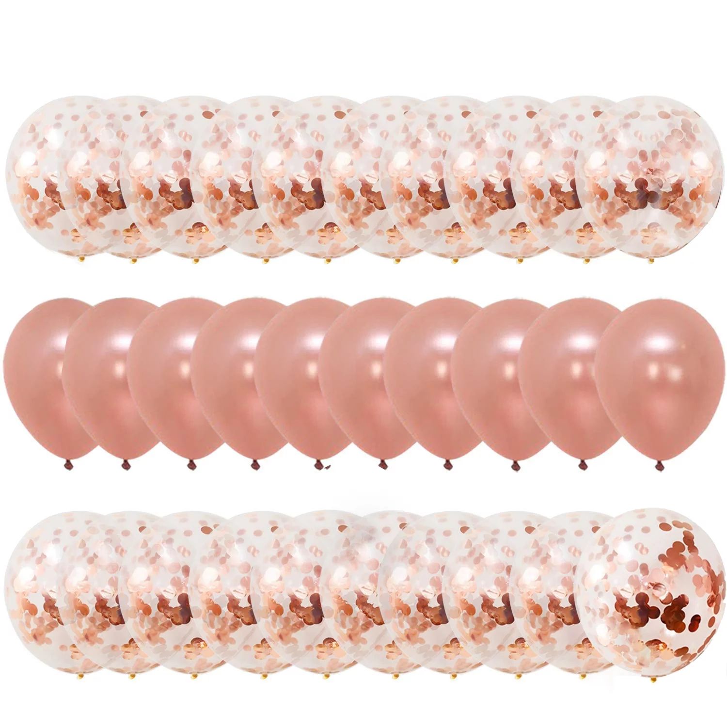 Rose Gold, Confetti and Blush Pink Balloons – Pack of 30, Great for Bridal Shower Decorations, ... | Walmart (US)