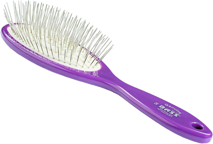 Bass Brushes | Style & Detangle Pet Brush | Alloy Pin | High Polish Acrylic Handle | Large Oval |... | Amazon (US)
