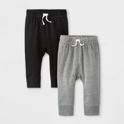Baby Boys' 2pk Fench Terry Jogger Pull-On Pants - Cat & Jack™ | Target