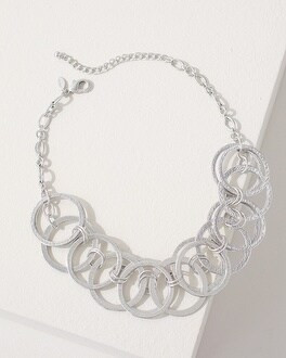 Silver Tone Bib Necklace | Chico's