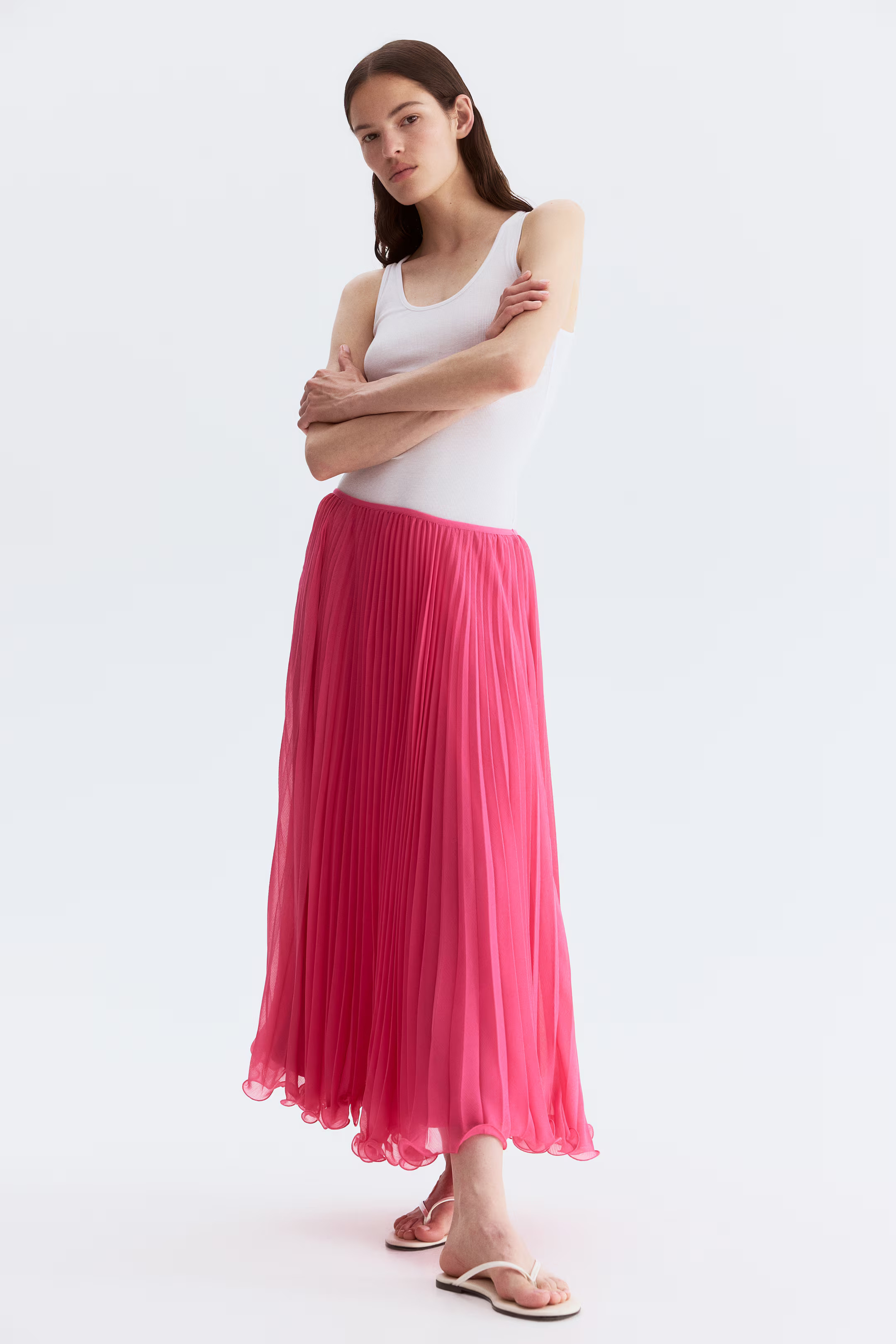 Sheer pleated skirt | H&M (US + CA)