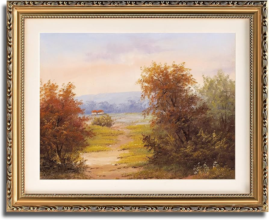 MIEVU Framed Canvas Wall Art Prints - Gold Framed Wall Art for Living Room Bedroom Home Bathroom ... | Amazon (US)