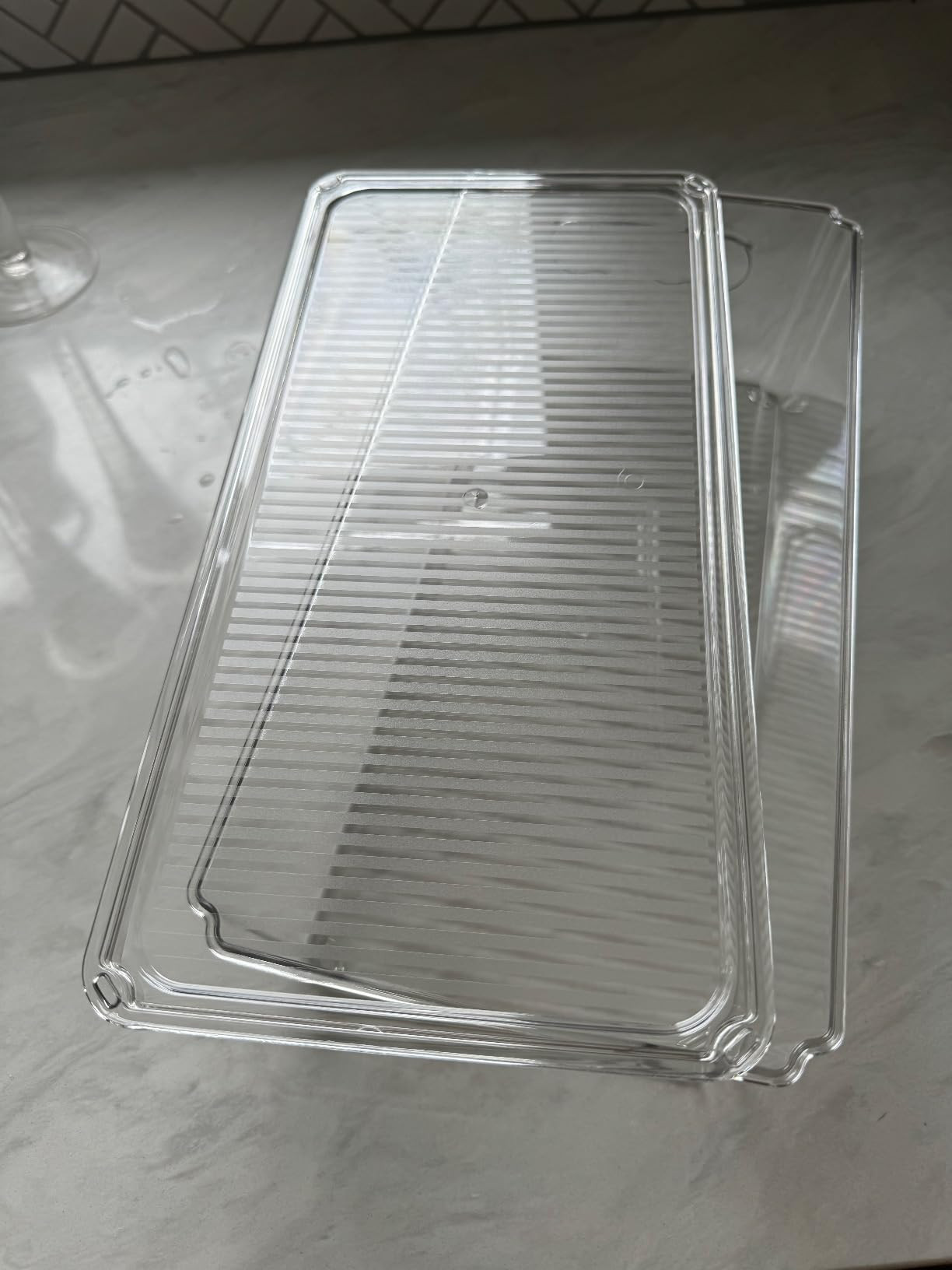 Vtopmart 8pcs Clear Organizers and Storage Bins with Lids, Stackable Plastic Storage Containers w... | Amazon (US)