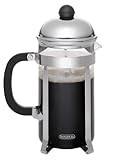 BonJour Coffee Stainless Steel French Press with Glass Carafe, 12.7-Ounce, Monet, Black Handle | Amazon (US)