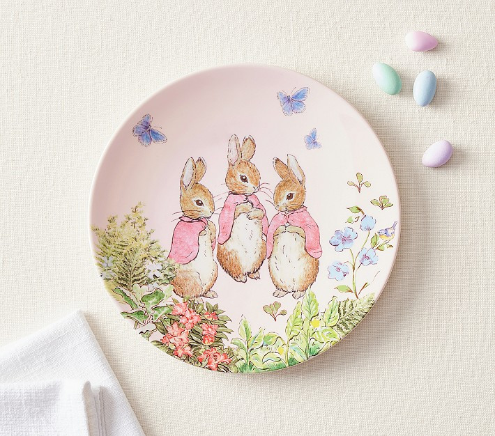Peter Rabbit™ Flopsy™ Bunnies Plate | Pottery Barn Kids