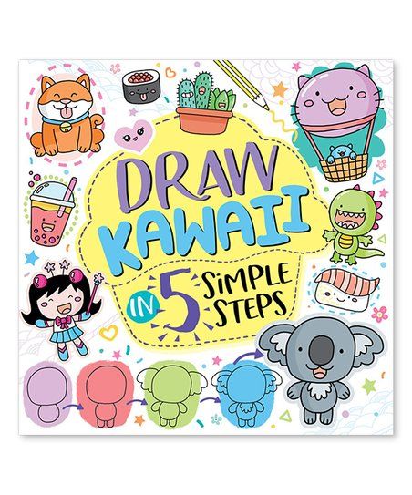 Union Square & Co. Draw Kawaii in 5 Simple Steps Coloring Book | Zulily