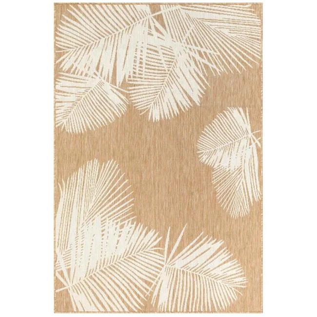 Trans-Ocean Imports CRE80843912 Liora Manne Carmel Palm Indoor & Outdoor Rug, Sand - 7 ft. 10... | Walmart (US)