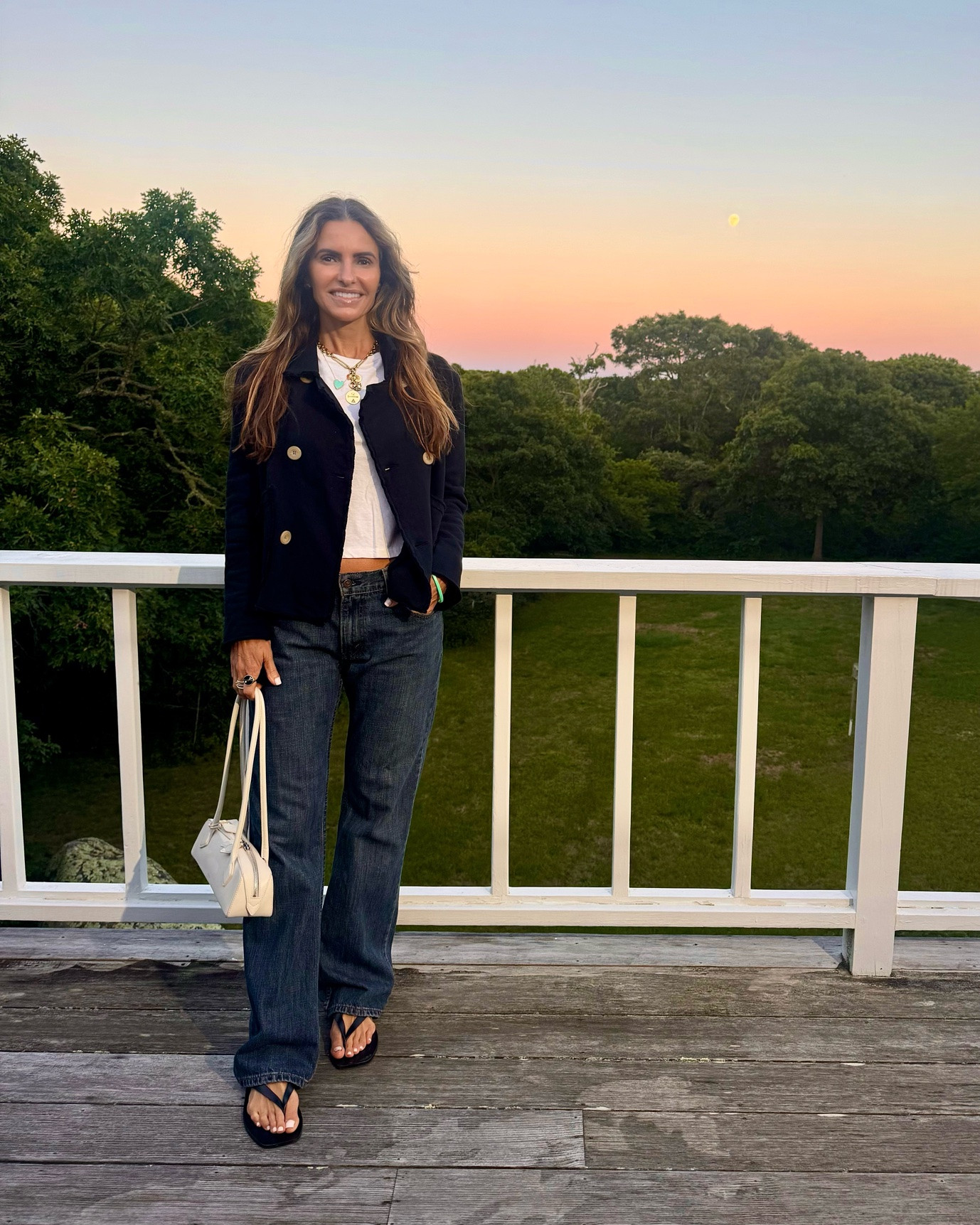 off to celebrate a friends bday at our fav restaurant state road for burgers & mussels + bday dessert!  

shop the 1 sweatshirt blazer i never travel without (own in too many colors to count) runs slightly big i’m wearing an x-small (brought 2 on this trip w me)🫐

+ shop my fav vintage tee, levi’s & flip flops

#LTKTravel #LTKWorkwear #LTKootd