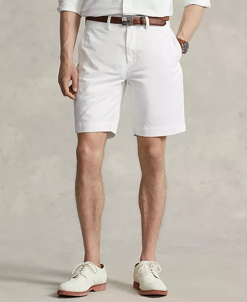Polo Ralph Lauren 9" Stretch Classic-Fit Chino Shorts - Macy's | Macy's