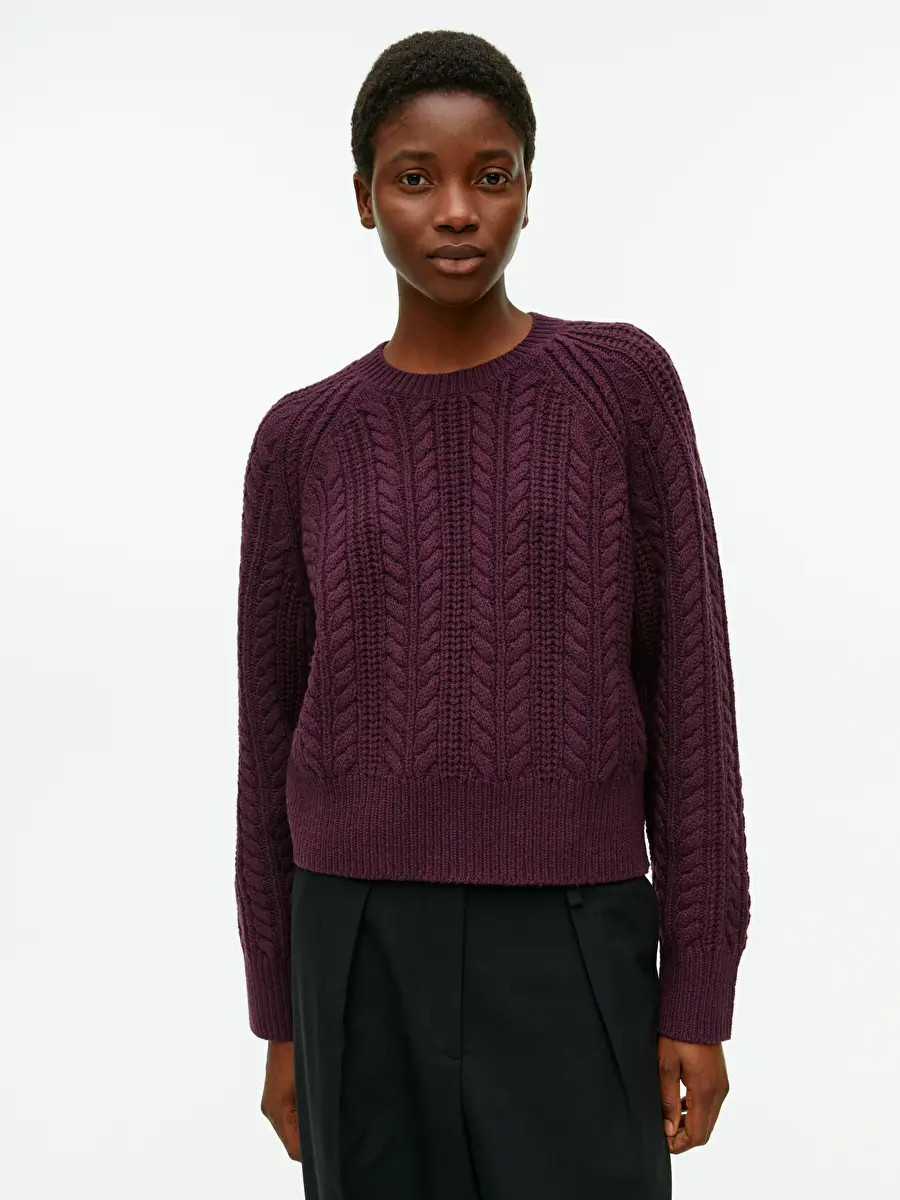 Cable-Knit Wool Jumper | ARKET (US&UK)