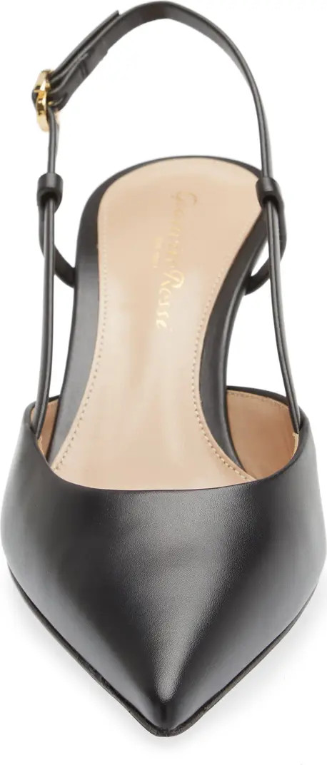 Vitello Kitten Heel Slingback Pointed Toe Pump (Women) | Nordstrom
