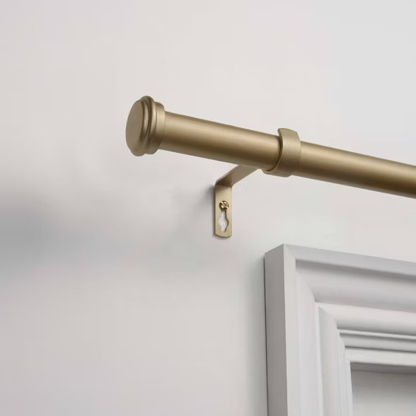 Adjustable Topper Curtain Rod with Finial Set - Exclusive Home | Target