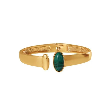 Jessica Simpson Women s Cuff Bracelet with Green Stone | Walmart (US)