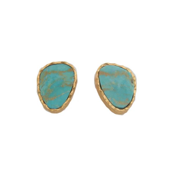 Stud Earrings - Turquoise | Christina Greene 