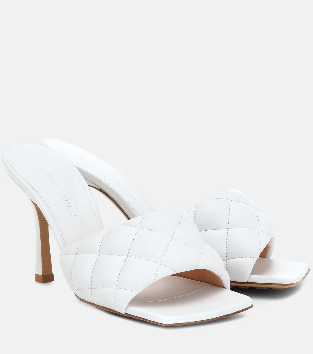 Padded leather mules | Mytheresa (UK)