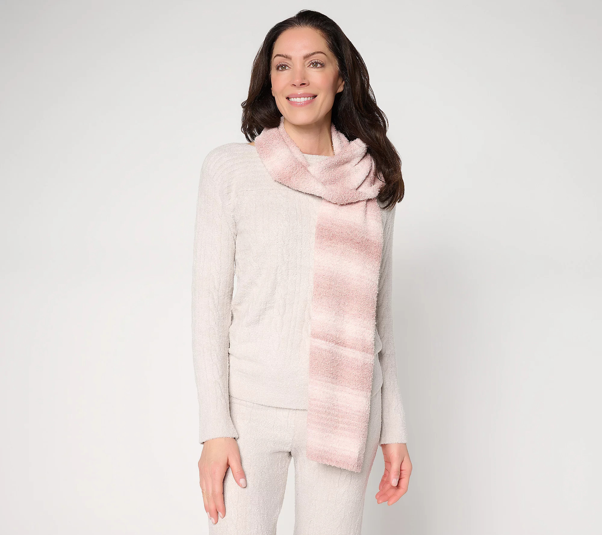 As Is Barefoot Dreams CozyChic Spacedye Scarf | QVC