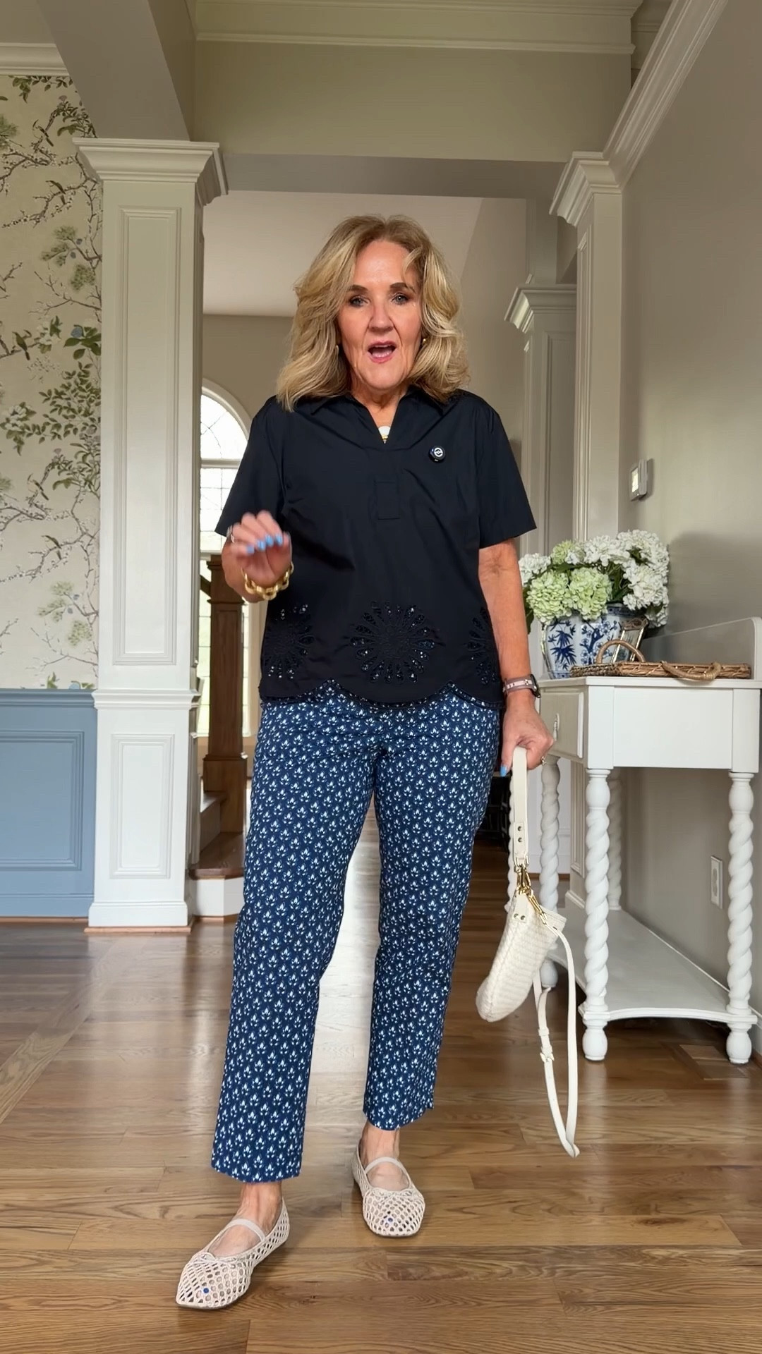 Top size medium petite
Pants size 8 petite 

#LTKOver40 #LTKPetite #LTKSaleAlert