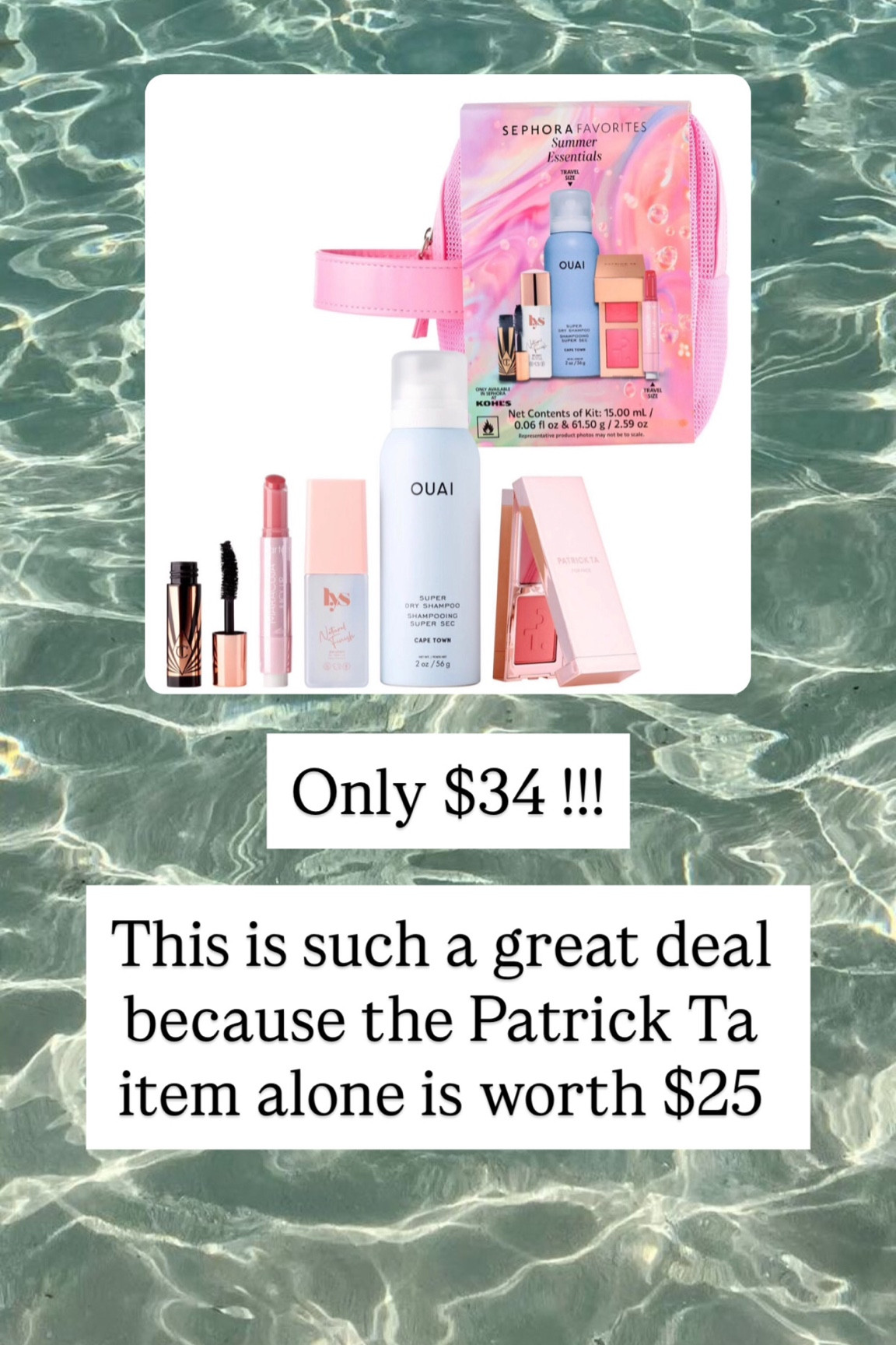 This is a steal! The list of items are perfect for summer and the Patrick Ta product alone is worth it #makeupup #affordable #beauty 