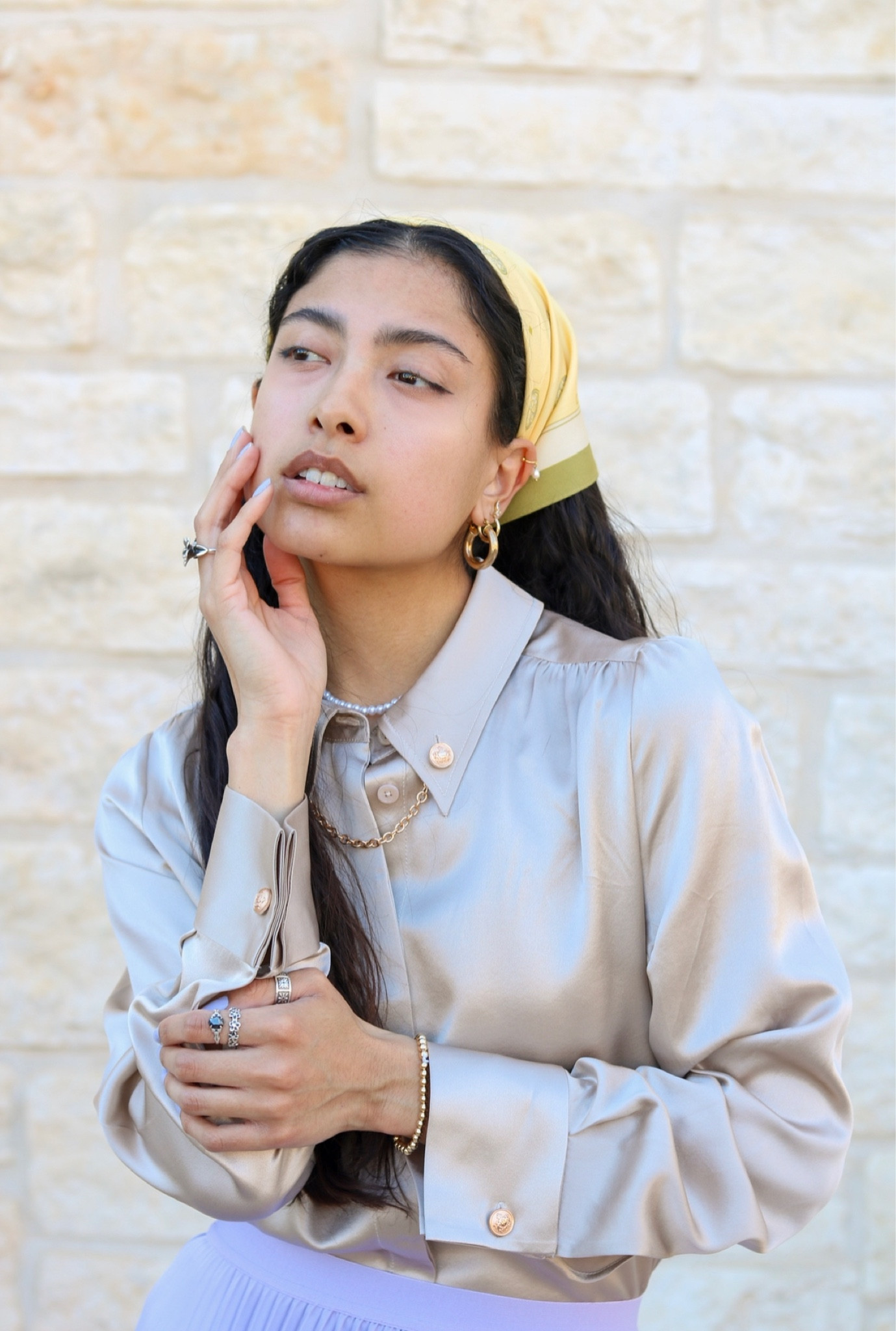 You can’t have spring without a bandana in your wardrobe! 
- LilySilk Silk blouse with metal Chain:
     - I’m wearing size XS
- LilySilk medallion Bandana
Follow me on Instagram @allanna_cuellar


#LTKSeasonal #LTKwedding #LTKFestival