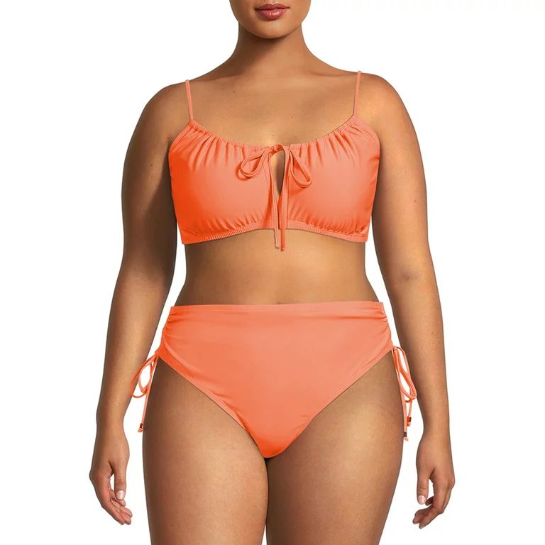Time and Tru Women’s and Women's Plus Size Ruched Bikini Bottom | Walmart (US)