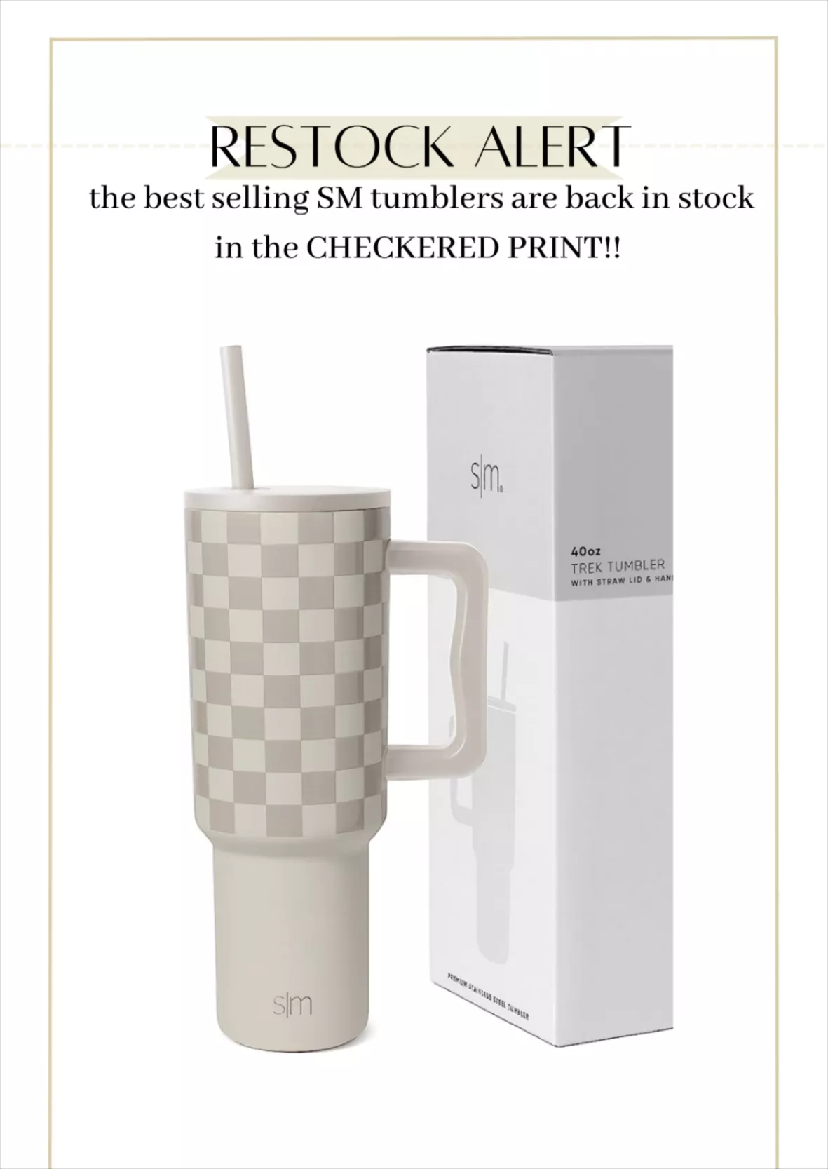 Purchase Wholesale checkered tumbler. Free Returns & Net 60 Terms