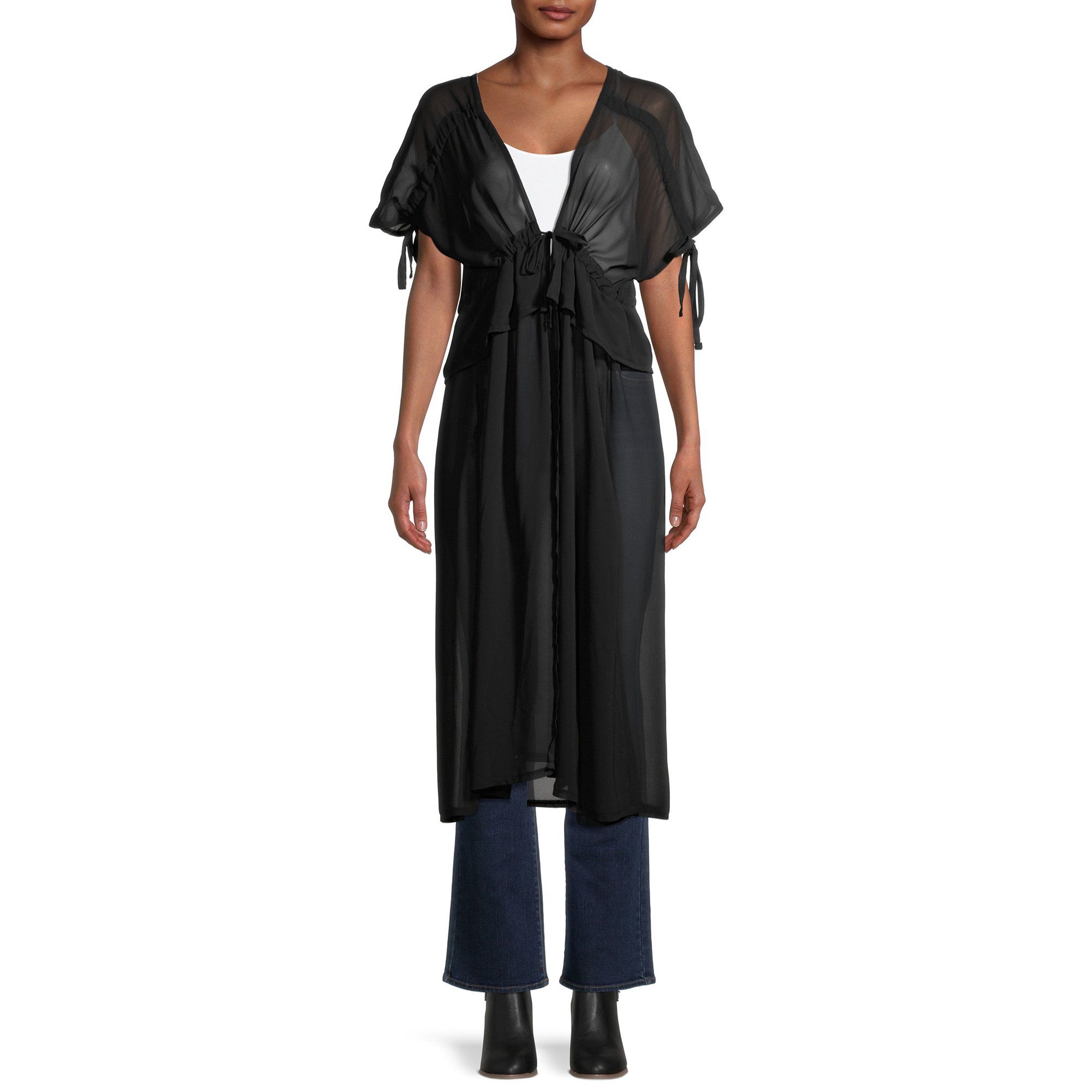 Time and Tru Women’s Chiffon Kimono | Walmart (US)