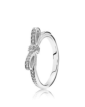Pandora Ring - Sterling Silver & Cubic Zirconia Sparkling Bow | Bloomingdale's (US)