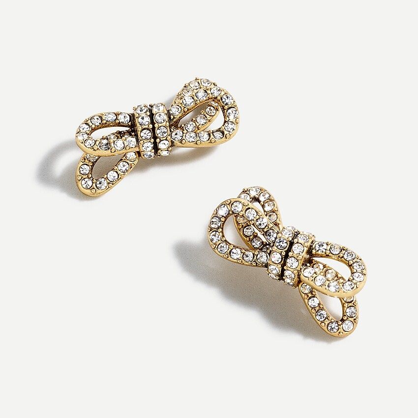 Sparkle double knot earrings | J.Crew US