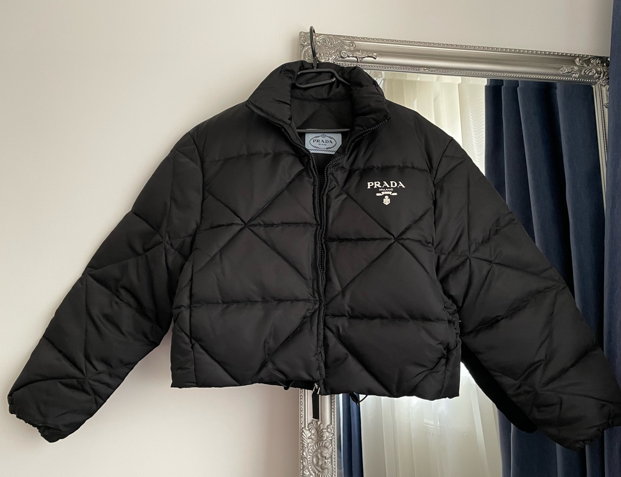 PRADA MILANO DOWN PADDED PUFFER JACKET - BLACK – SGN CLOTHING