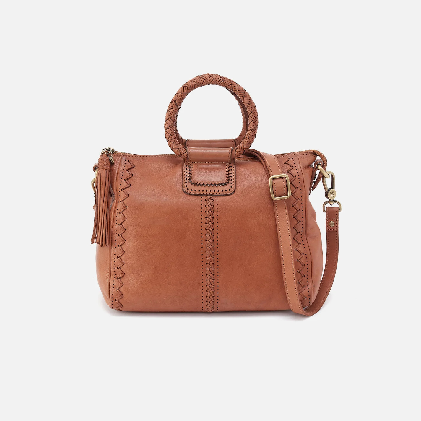 Sheila Medium Satchel In Washed Leather - Harvest Wheat | HOBO Bags
