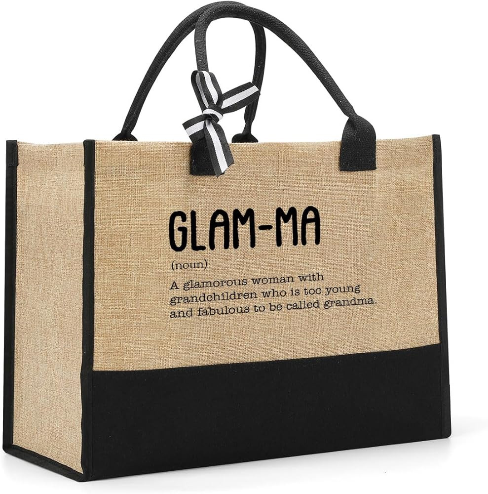 Canvas tote bag Beach Bag Reusable Grocecy Bag Travel Bag for Women Girl | Amazon (US)