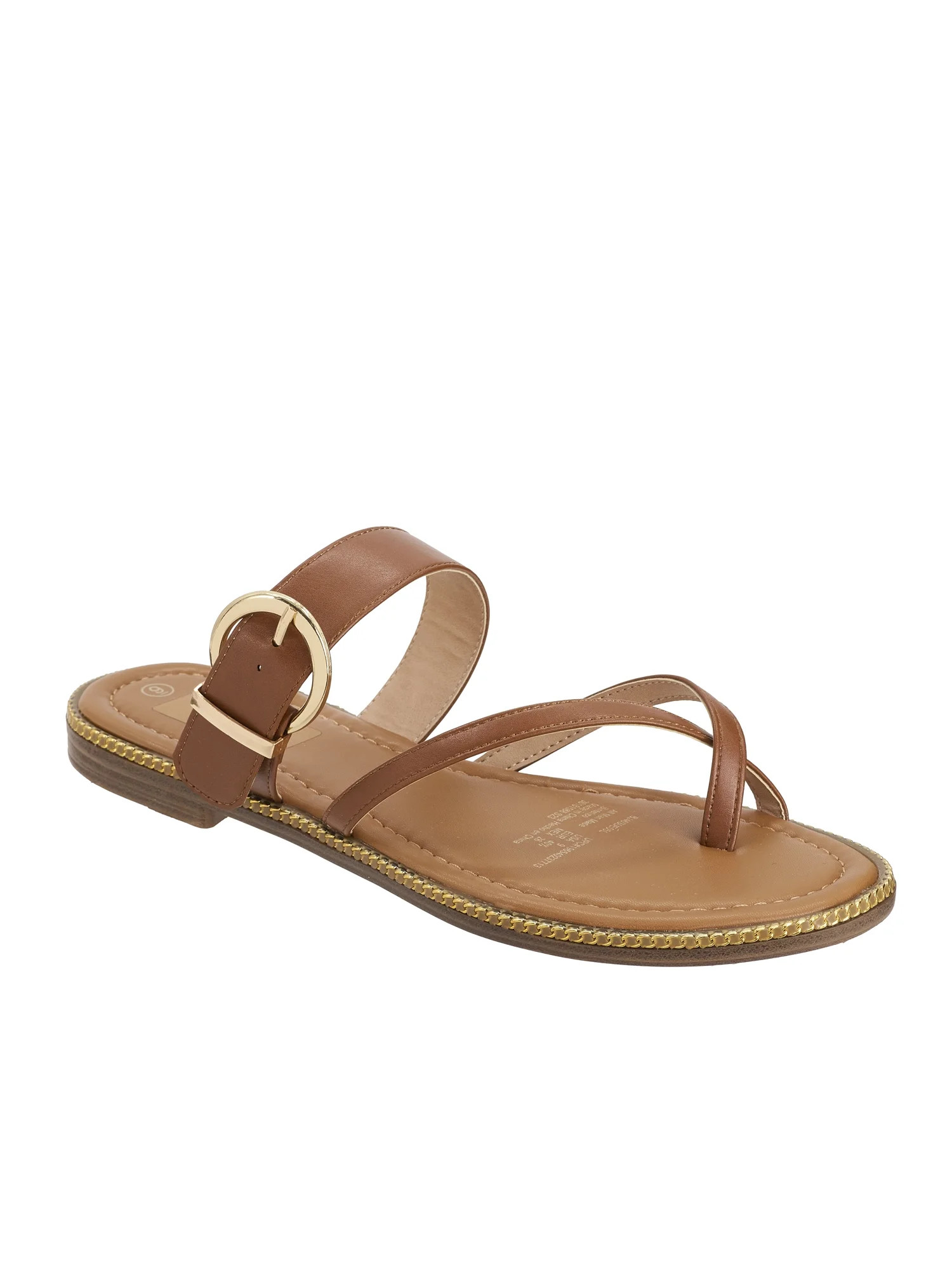 Time and Tru Women's Buckle Toe Loop Sandals | Walmart (US)