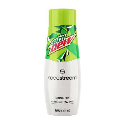 SodaStream Mountain Dew Drink Mix - 14.9 fl oz: Citrus Liquid Concentrate, Kosher, Soda Streamer Flavor | Target