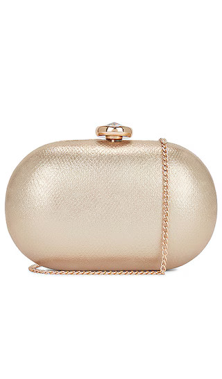 Marta Metallic Clutch in Gold | Revolve Clothing (Global)