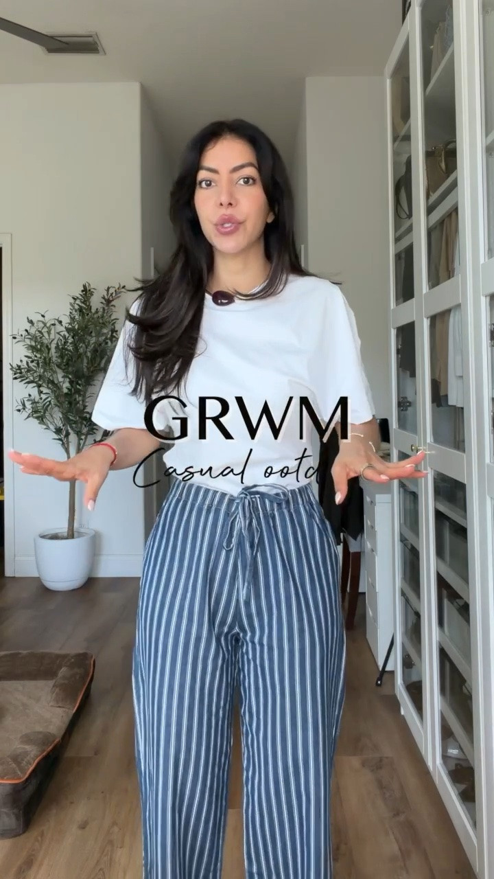Casual Summer outfit idea 🙌 

I’m loving these striped pants!! Styled them with a simple white tee and my favorite jelly shoes!

Cotton trousers, summer basics, summer shoes, casual outfits, loose clothing

#LTKootd #LTKSeasonal #LTKdayinmylife