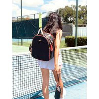 Niceaces Tennis & Pickleball Bag, Perfect For Traveling & All Activities Made Of High Quality Vegan Leather - Black With Orange Lining | Etsy (US)