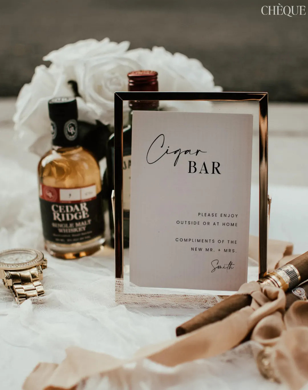 Wedding Cigar Bar Sign Wedding Cigar Sign Modern, Minimalist Wedding Bar Sign 5x7 8x10 Editable T... | Etsy (US)