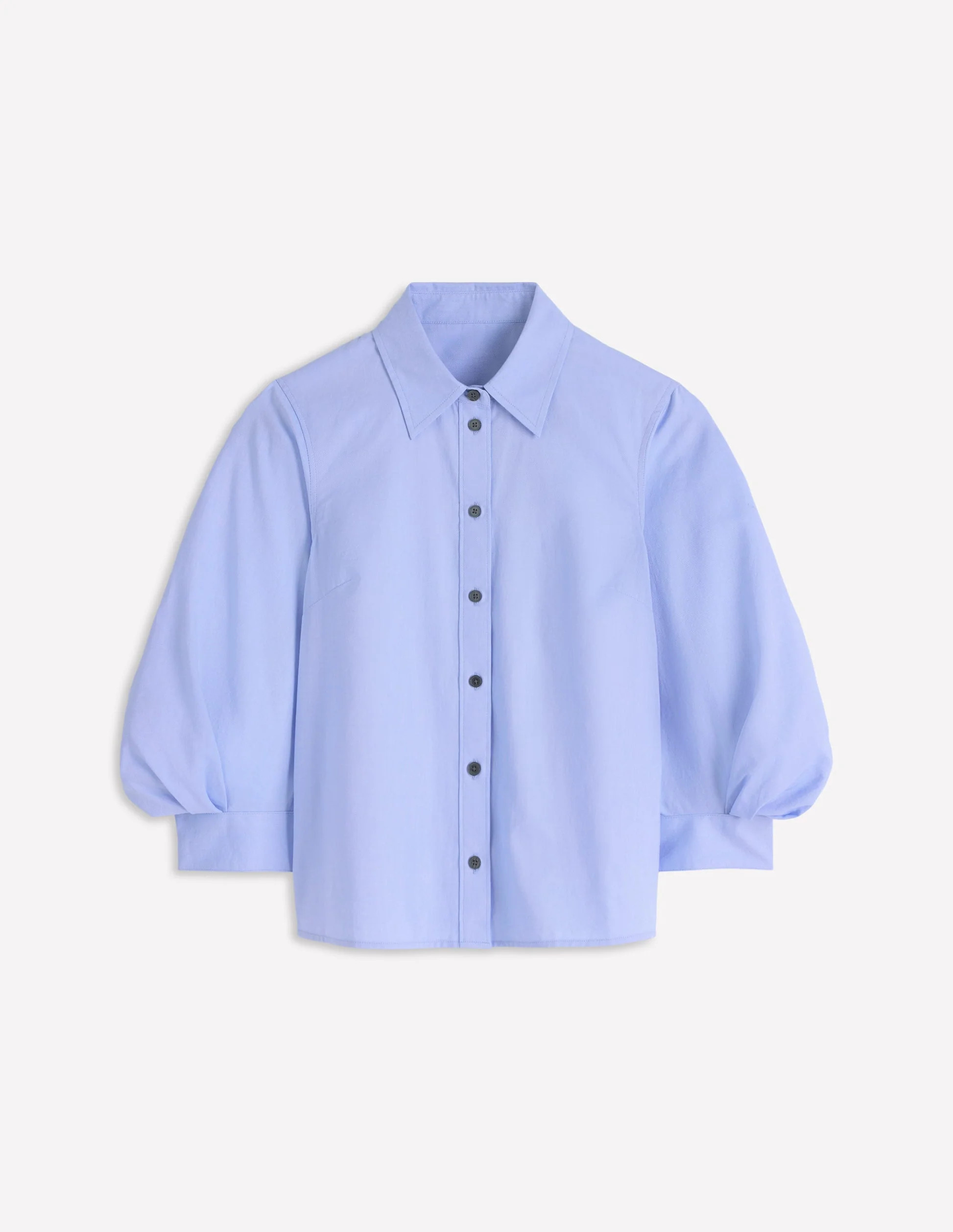 Puff Sleeve Oxford Shirt-French Blue | Boden UK