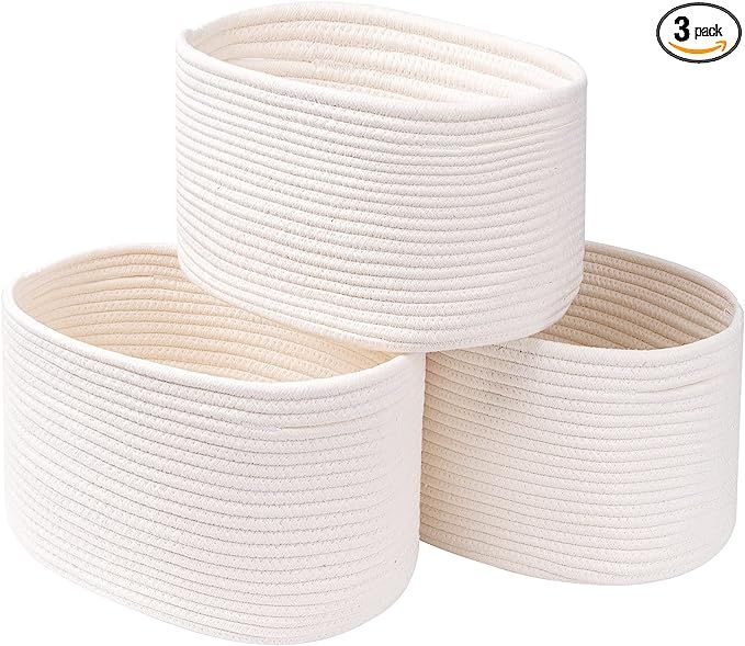 CubesLand Cube Shelf Storage Basket Bins for Shelves Closet Toy Storage,Woven Rope Baskets for Or... | Amazon (US)