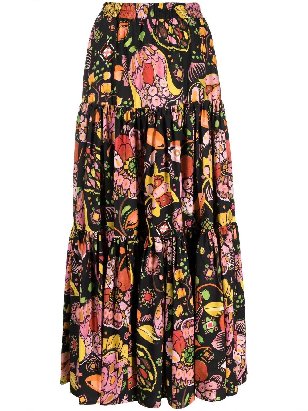La DoubleJ floral-print A-line Skirt - Farfetch | Farfetch Global
