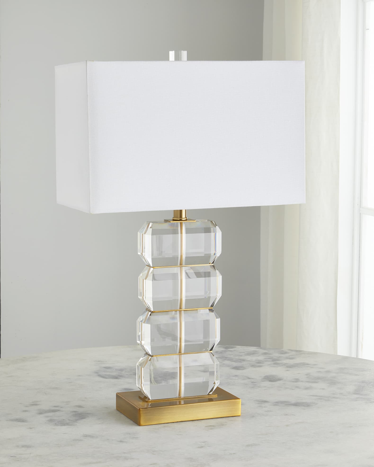 Clear Crystal Table Lamp | Neiman Marcus