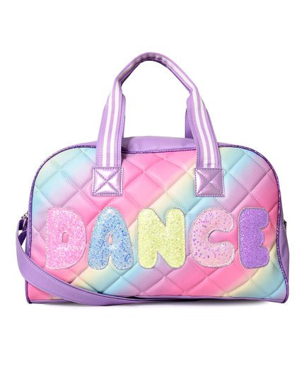 OMG Accessories Orchid 'Dance' Quilted Large Duffel Bag | Zulily