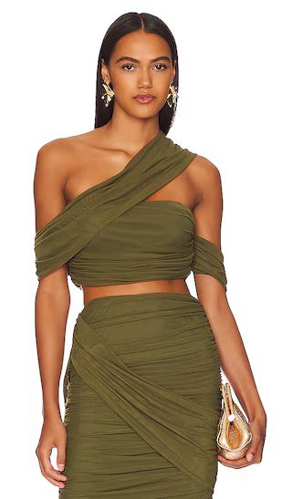 x REVOLVE Vani Bandeau Top in Olive | Revolve Clothing (Global)