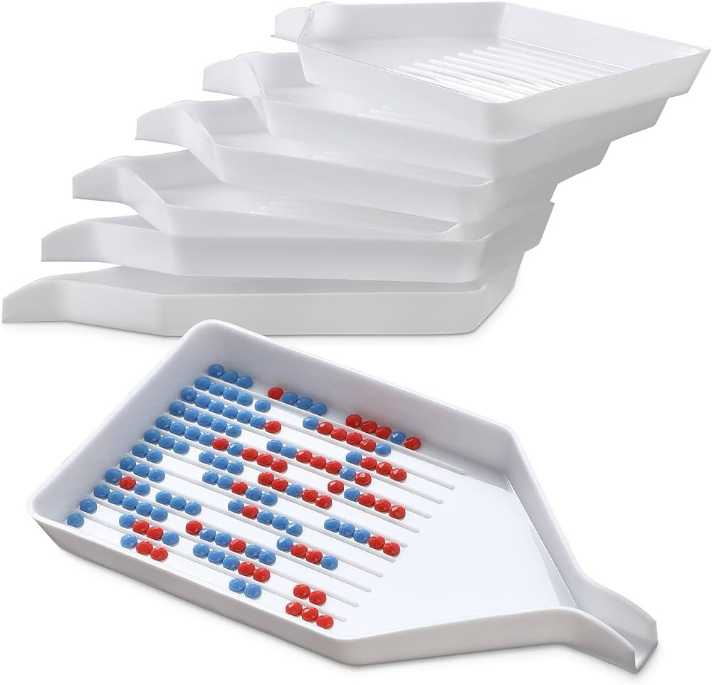 6PCS Plastic Diamond Art Painting Bead Sorting Trays (3.8 x 2.2 Inches), Accessories and Tools fo... | Amazon (US)