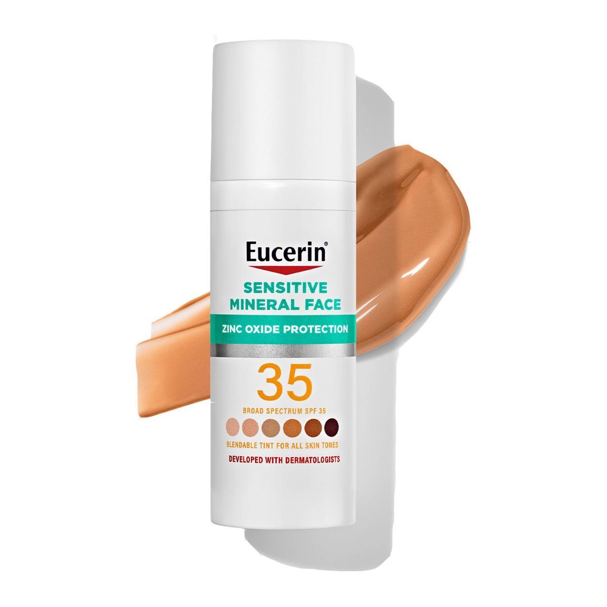 Eucerin Sensitive Tinted Mineral Face Sunscreen - SPF 35 - 1.7 fl oz | Target