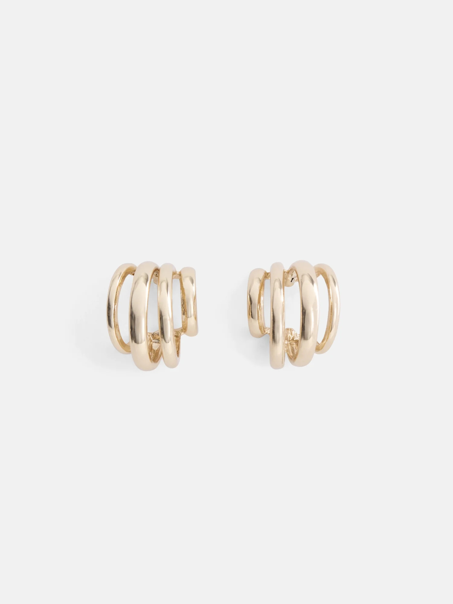 Scoop Women’s Multi Band Sculpted Hoop Earrings, 1 Pair | Walmart (US)
